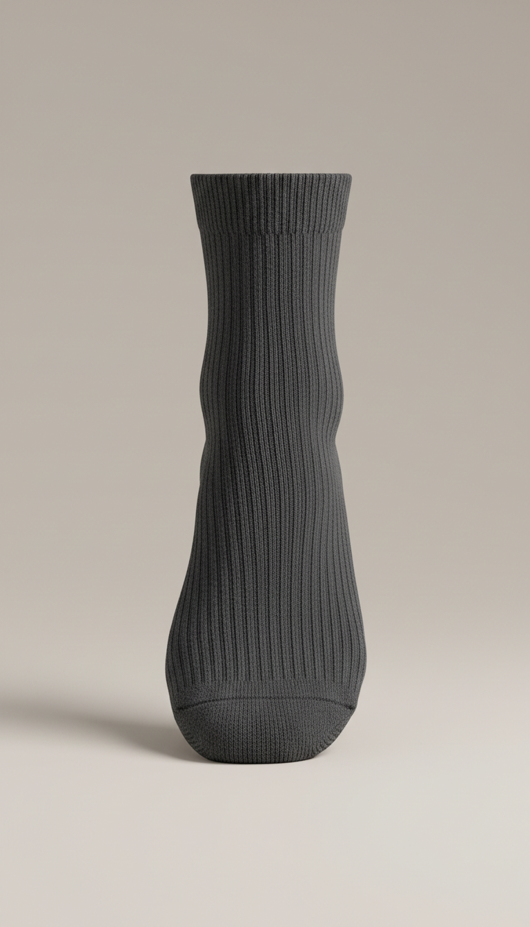 Urban Slate ribbed ankle sock